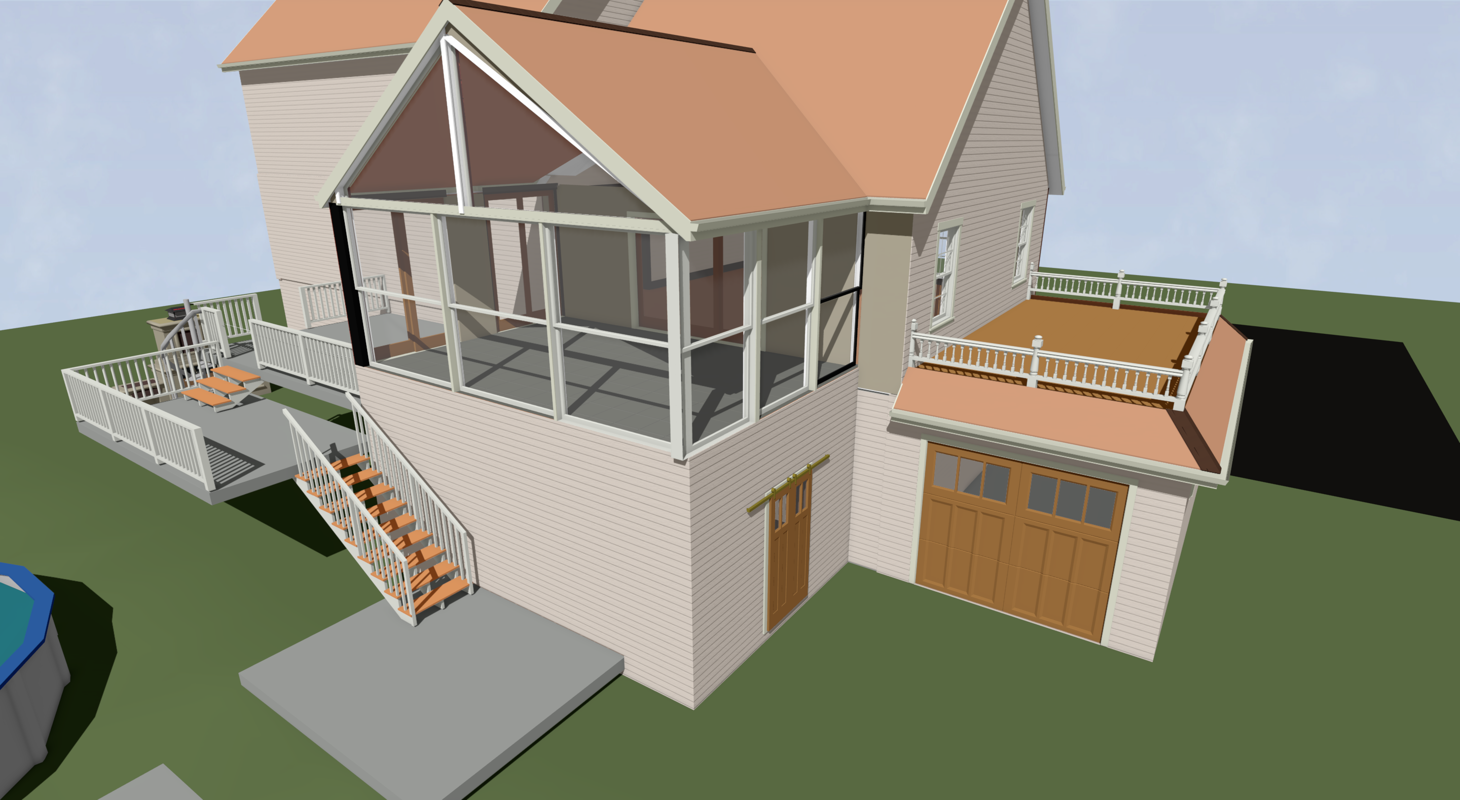 3D Rendering of house